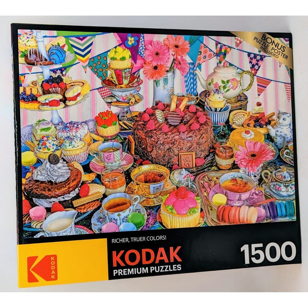 Kodak Premium 1500 Piece Jigsaw Puzzle Tea Party Tent